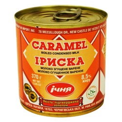 Молоко сгущенное Ичня Ириска вареное 8,5% ж/б, 370 г (4820103341901)