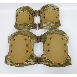 Комплект наколінників та налокітників тактичних Kiborg СOYOTE (1025)