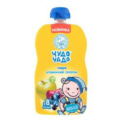 Чудо-чадо. Пюре "Вітамінний салат",(М'ЯКА ПАЧКА) 8 мес+, 90 р.(4820016253896)