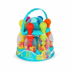 Игровой набор - ЯРКИЙ БОУЛИНГ (6 кеглей, шар, подставка) (BX4511Z)