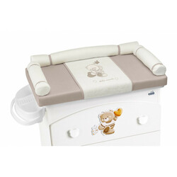 Пеленальный матрасик на комод ORSO, цвет бежевый с белым (G247)