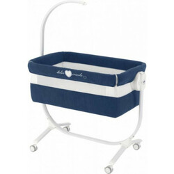 Приставная люлька-кровать CULLAMI с постелью, цвет темно-синий (925/926/T146)