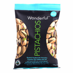 Фисташки Wonderful Pistachios жареные не соленые, 115г (0014113912938)
