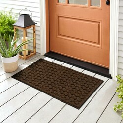 Коврик придверный  "Contours Rounds", коричневый , 45x75 cm (128304)