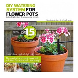 Комплект системи зрошення AGRODRIP для квіткових горщиків на 15 крапельниць (66799)