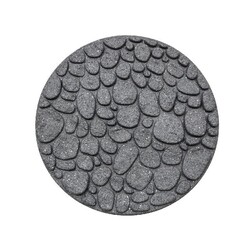 Декор для дорожек для сада, диам.45 см, серый, "мелкие камни" (55010)