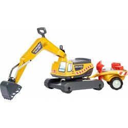 Екскаватор з причепом Falk 140A (колір - жовтий) (00073720)