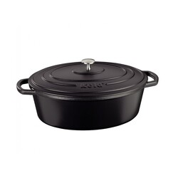 Утятница чугунная с крышкой KELA Calido, 36х29х15 см, 9,3 л черный (12474)