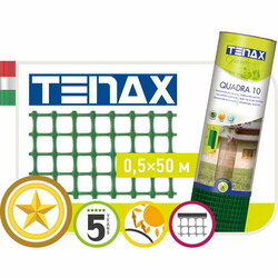 Сетка полимерная TENAX "Квадра 10" зеленая (0,5х50м) (15986)