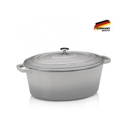 Утятница чугунная с крышкой KELA Calido, 36х29х15 см, 9,3 л серый (12609)