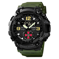 Годинник Skmei 1637AGUA Army Green Tactic UA (1080-1492)
