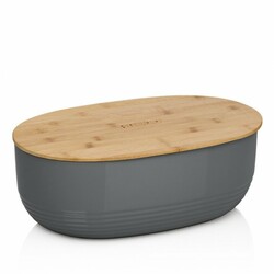 Хлібниця KELA Namur темно-сіра, 37,5х23х14 см (12063)