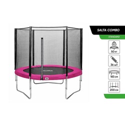 Батут Salta COMBO круглий 183 см Pink (581P)