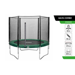 Батут Salta COMBO круглый 213 см Forest Green (582G)