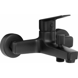 Змішувач для ванни Deante Jasmin, дл. виливу - 150мм, неповоротний, 1 важіль, чорний (BGJ_N10M)