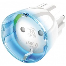 Розумна розетка Fibaro Wall Plug, Z-Wave, 230V, макс. 11А, 2.6кВт, біла (FGWPF-102_ZW5)