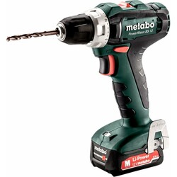 Шуруповерт-дрель Metabo PowerMaxx BS 12 - 2х2.0Ач (Slide-in), ЗУ SC-30, кейс МС05, 12В