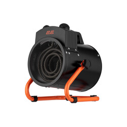 Тепловая пушка электрическая 2E, 2кВт, 20м2, 239 м3/ч, нагр.элемент - нерж.сталь, IPX4, черный