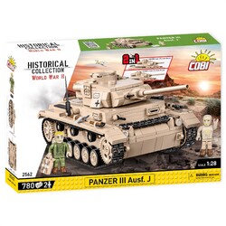 Конструктор COBI Вторая Мировая Война Танк Panzer III, 780 деталей (COBI-2562)