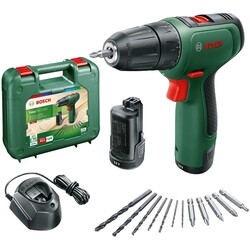 Шуруповерт-дрель Bosch EasyDrill 1200,12В,2х1.5Ач, 30Нм, набор сверл и бит, 0.94кг, кейс