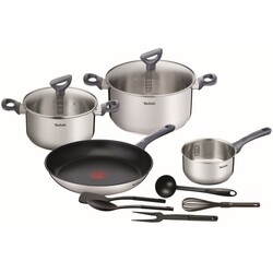 Набір посуду Tefal Daily Cook, 11 предметів, нерж.сталь (G713SB45)