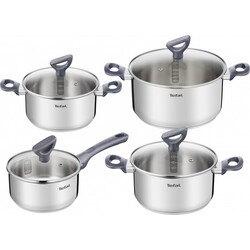 Набор посуды Tefal Daily Cook, 8 предметов, нерж.сталь (G712S855)