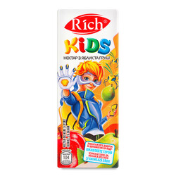 Нектар Rich kids яблоко груша, 200 мл. (4820039353795)