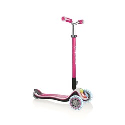 Самокат GLOBBER серии ELITE PRIME розовый, подсветочные колеса, 50кг, 3+, 3 колеса