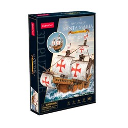 Тривимірна головоломка-конструктор CubicFun "Корабель Санта-Марія" (T4038h)