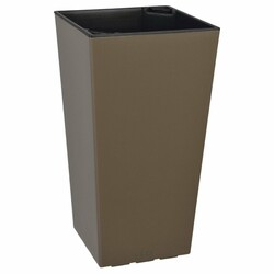 Квітник Plastkon ELISE, глянцевий, 20см, сіро-коричневий (23167)
