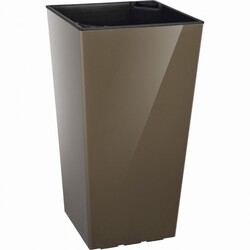 Квітник Plastkon ELISE, матовий, 20см, сіро-коричневий (26664)