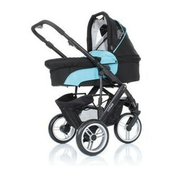 Універсальна коляска 2 в 1 "COBRA", Turquoise-black, колір чорний (блакитний) (3882/212)