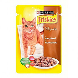 Friskies.   С индейкой и морковью в подливке 100 г(395948)
