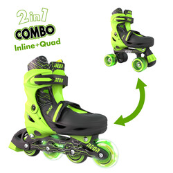 Роликовые коньки NEON Combo Skates Салатовый (Размер 34-38) (NT10G4)