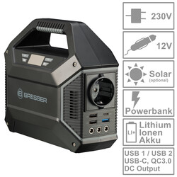 Портативная зарядная станция Bresser Portable Power Supply 100 Watt (3810000)
