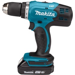 Шуруповерт-дрель Makita DDF453SYX4, 18В LXT, 1.5Ah х 2шт., 0-400/0-1300 об/мин, 42Нм, 1.6кг, кейс