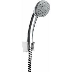 Душовий гарнітур Neo Classic на тримачі, душ - 1 функці., шланг - ПВХ, хром (NEC_041K)
