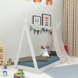 Дитяче ліжко-будиночок Вігвам Біла 80х160 (00077164)