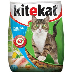 Kitekat. Корм для котов Рыбное ассорти сухой 1кг (120422)