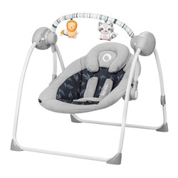 Дитяче крісло-гойдалка Lionelo RUBEN GREY GRAPHITE (5903771702935)
