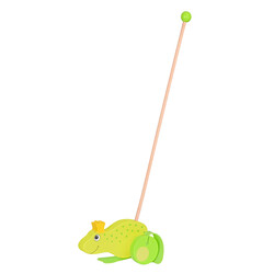 Игрушка-толкатель goki Жабка (54938G)