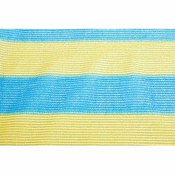 Фасовка затеняющая сетка KARATZIS желто-голубая 65% (4*10) (78799)