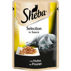 Sheba. Корм для котов Black and Gold с курицей в соусе 85г(3065890096806)