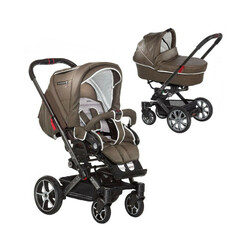 Універсальна коляска VIP XL, шкіра, колір коричневий (клітинка) (124720207)