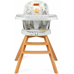 Стульчик для кормления MoMi WOODI (цвет - FLOWERS) (KRKA00008)