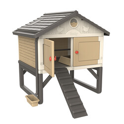Котедж для курочок з аксесуарами, бежевий, 159x121x128 см, 3+ (890100)