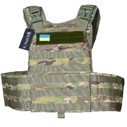 Плитоноска тактична кордура Kirasa мультикам (Арт.KI104)