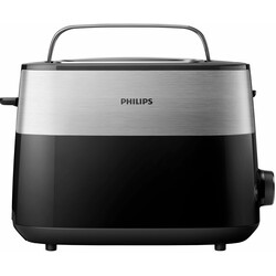 Тостер Philips Daily Collection, 830Вт, пластик, кришка від пилу, чорний (HD2517/90)