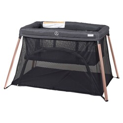 Ліжечко-манеж 3в1 BabyGO Dreams чорно-золотий (4705)