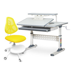 Комплект парта Ergokids TH-320 Grey + кресло ErgoKids Y-400 YE (00079380)